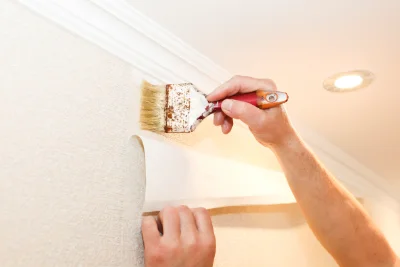 Pose de papier peint à Neffiès — revêtements muraux et toiles de verre